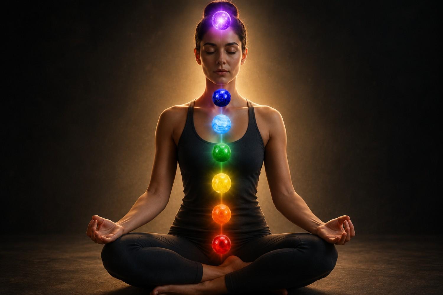 Colorful chakra bracelet for energy balance