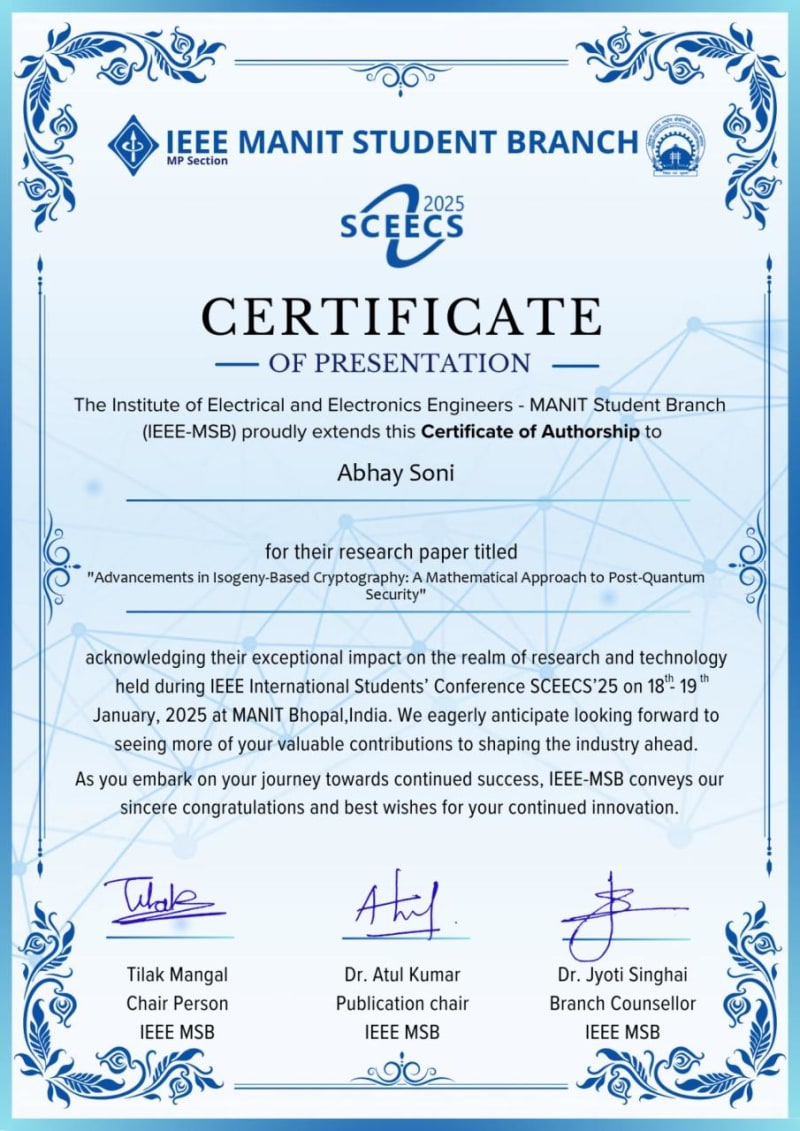 IEEE Paper Presentation
