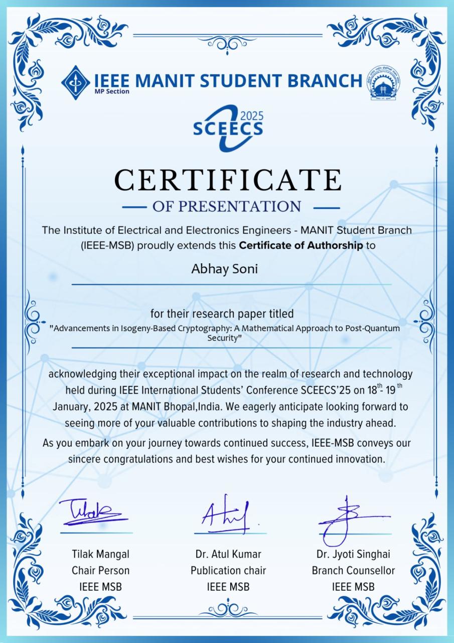 IEEE Paper Presentation