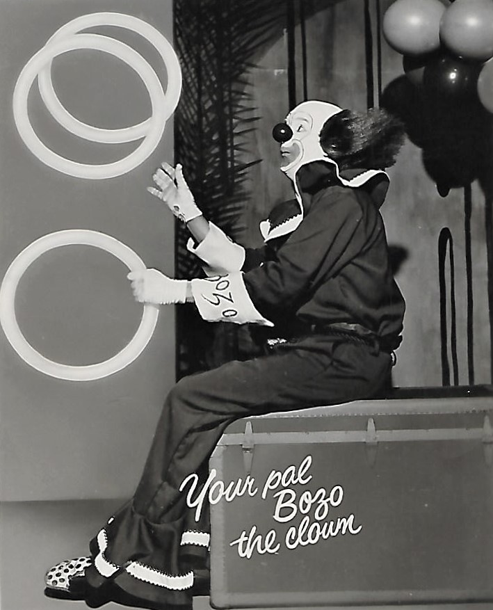 Bob McNea, Bozo the Clown autograph card 1960