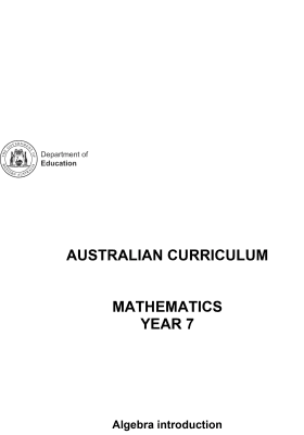 resources for year 7 students department of education