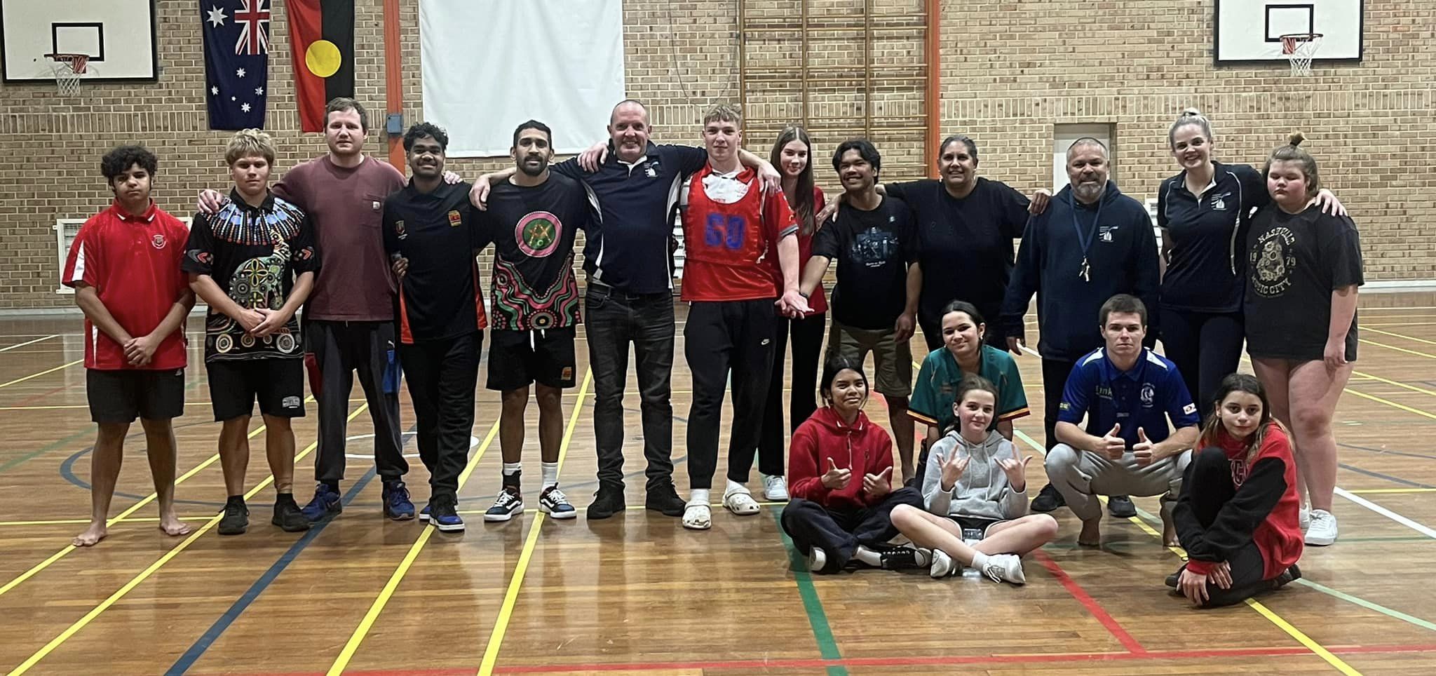 Esperance Residential College staff v students basketball teams