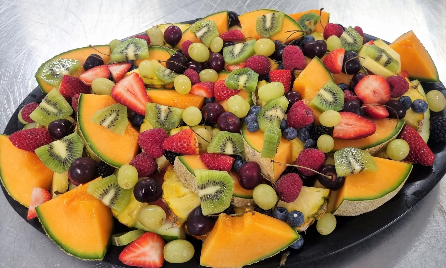 Healthy fruit salad served at Moora Residential College