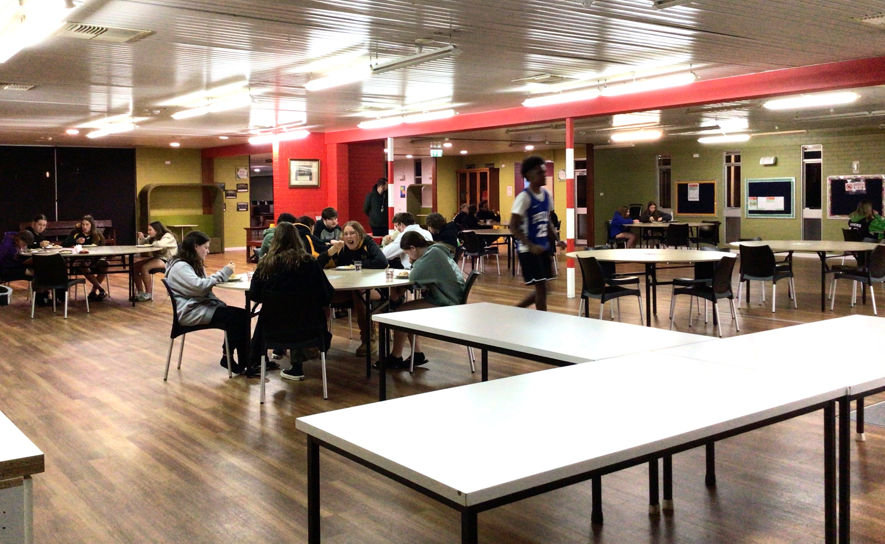 Large dining hall at Narrogin Residential College