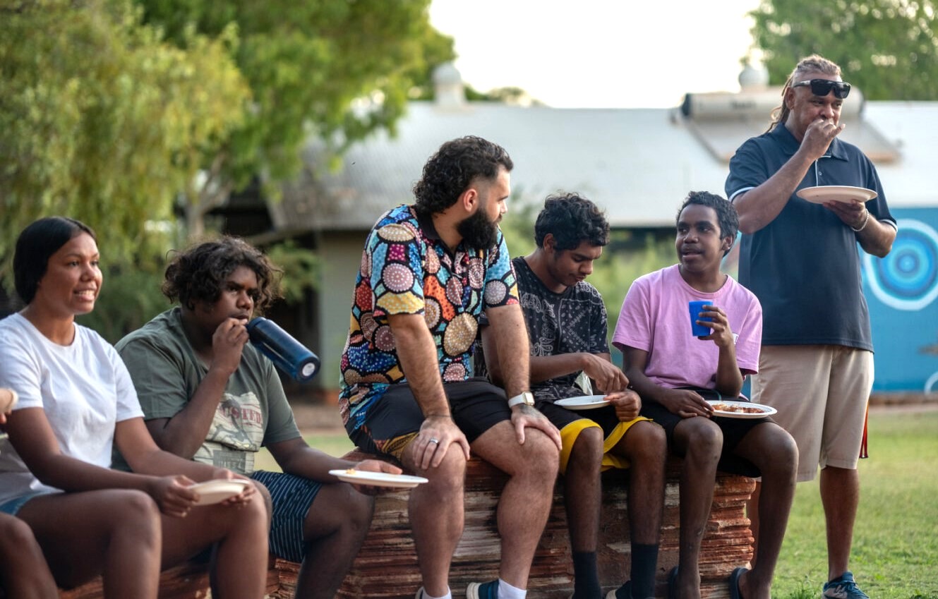 BBQ dinners and a good yarn with our Broome Residential College boarders