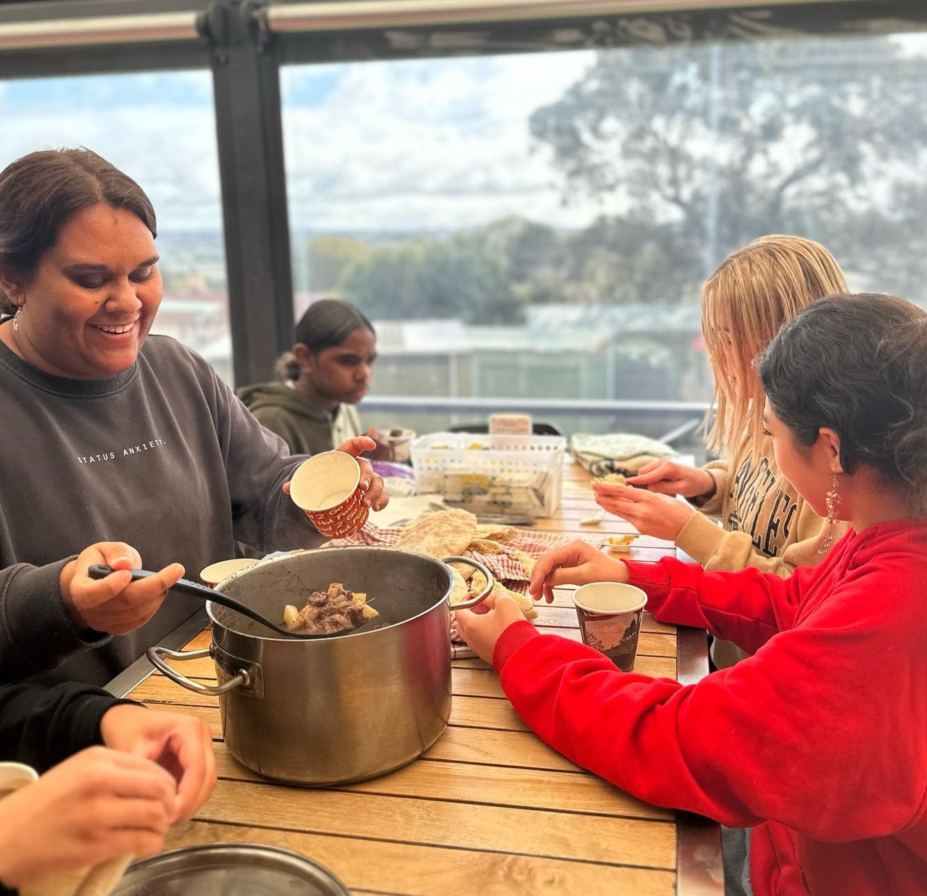 Happy boarders at Albany Residential College