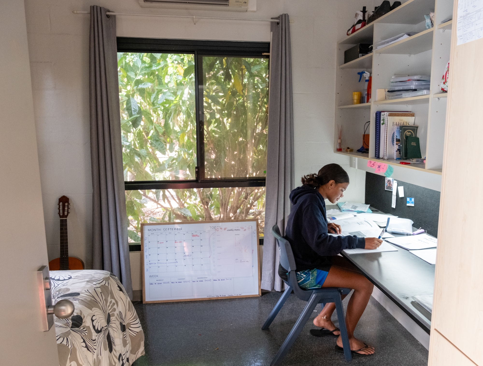 A typical bedroom at Broome Residential College