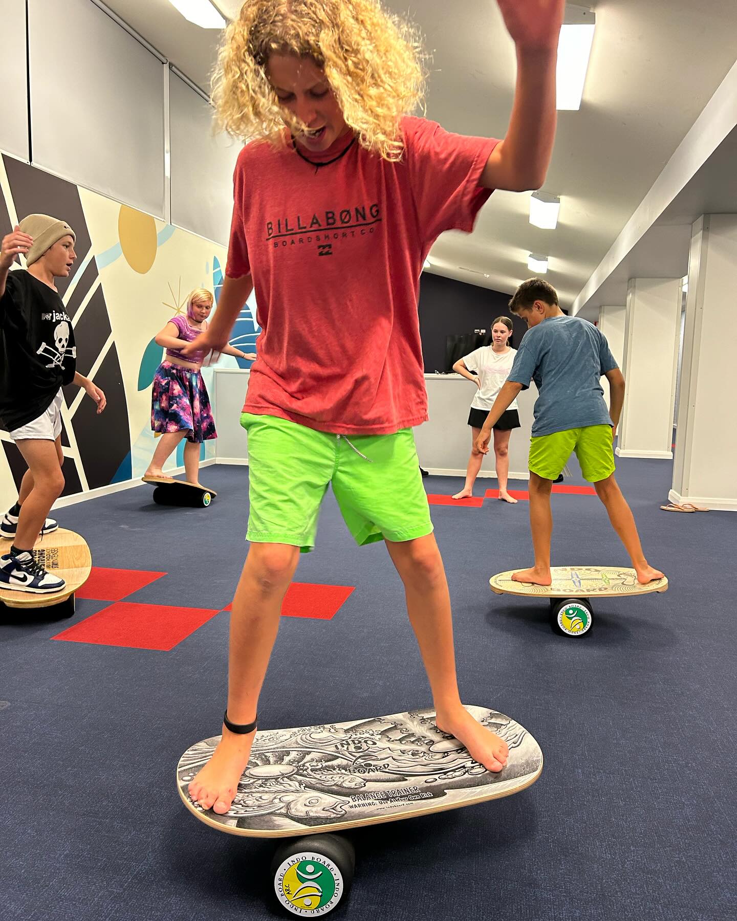 Balance board activity organised by our Albany Residential College boarding supervisors.