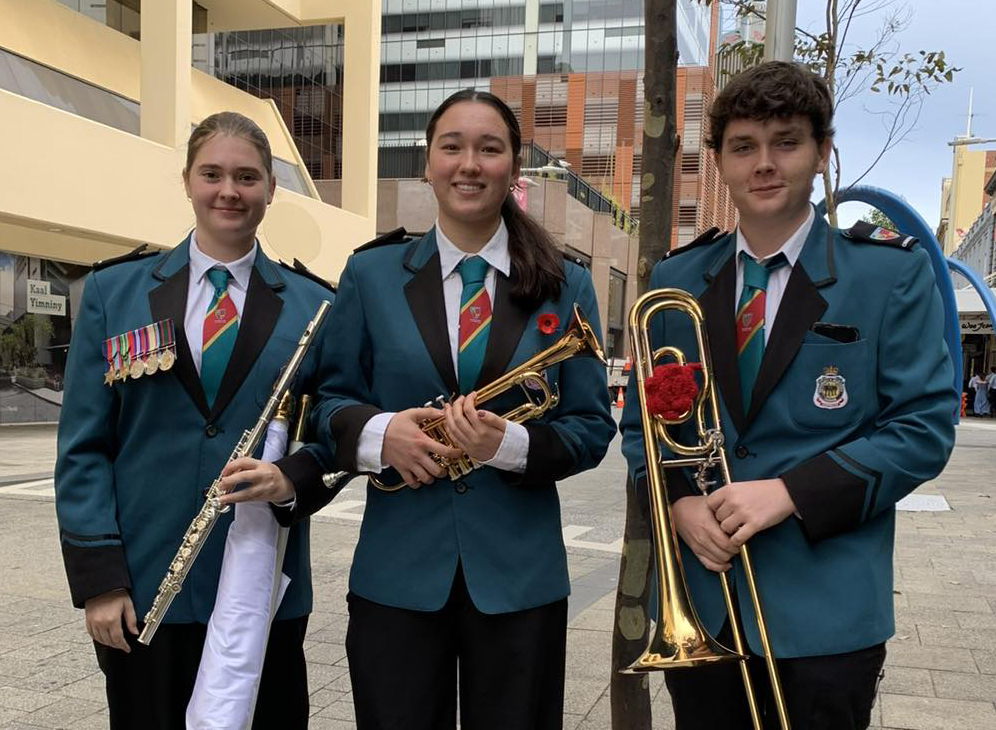 Music students from Churchlands Senior High School who board at City Beach Residential College