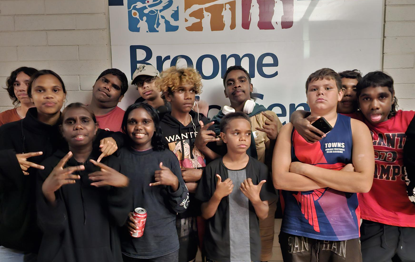 Broome Residential College boarders on an outing to watch a show at the Broome Civic Centre