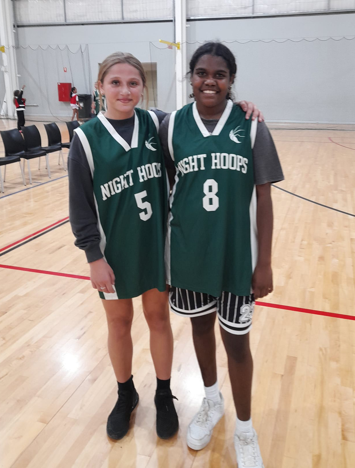 Northam Residential College boarders in basketball uniform