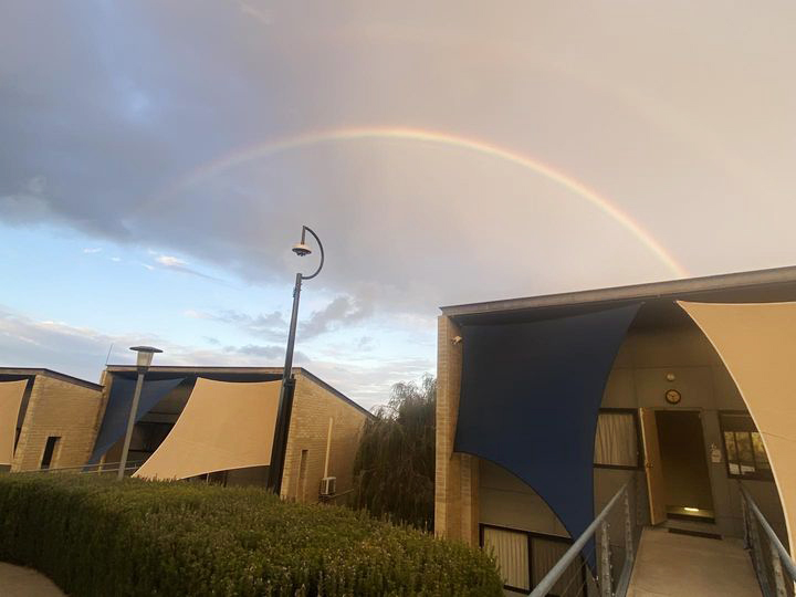 External view of townhouses at City Beach Residential College