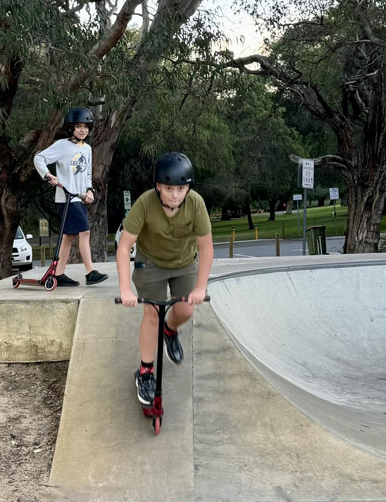 A visit to the local skatepark for boarders from City Beach Residential College