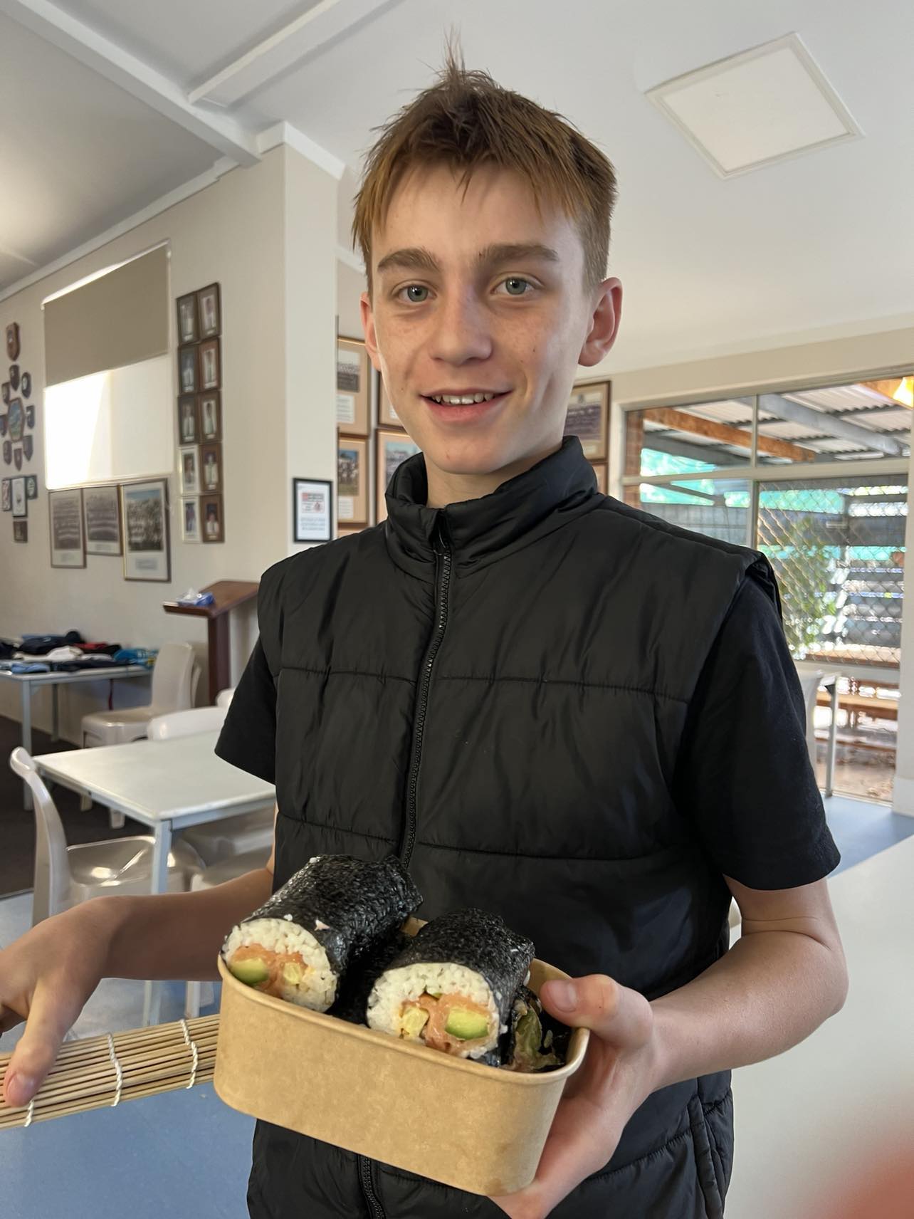 'Making sushi' activity at Geraldton Residential College