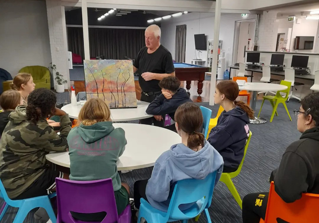 Art lesson for boarders at Northam Residential College