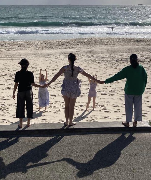 City Beach Residential College boarders on a trip to the local beach.