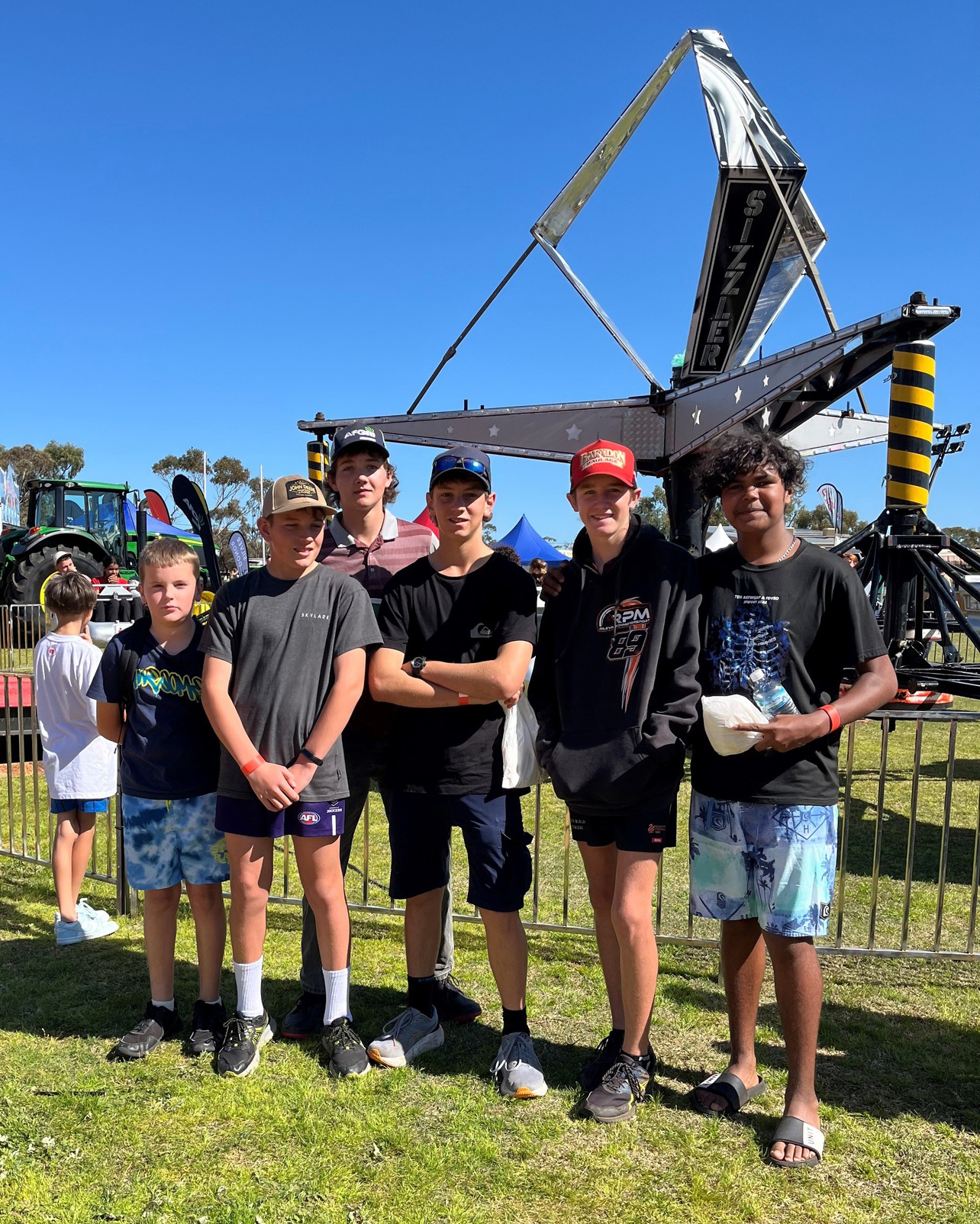 Geraldton Residential College boarders on a weekend excursion to the local show.