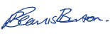 Signature of Philippa Beamish Burton, Chief Finance Officer of the Department of Education
