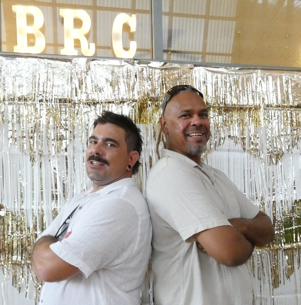 Two male boarding supervisors from Broome Residential College