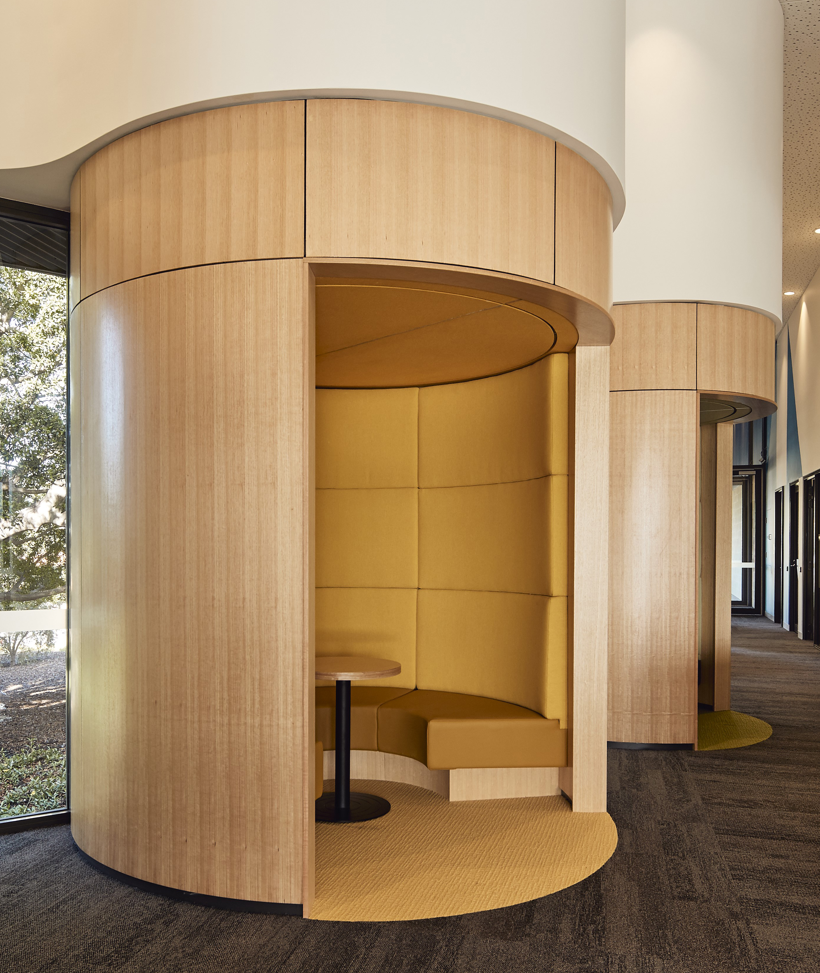 Private study pod area at City Beach Residential College