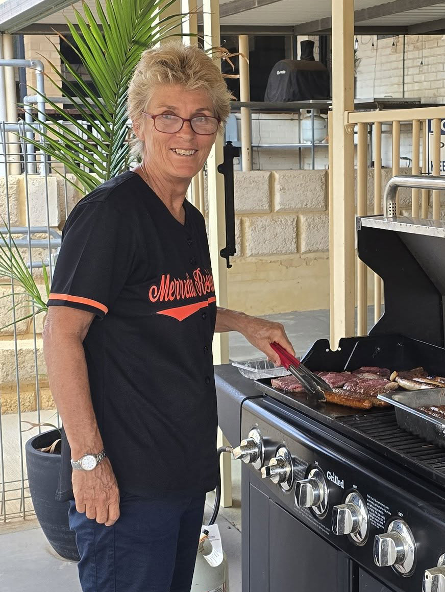Merredin boarding supervisor cooking up a BBQ