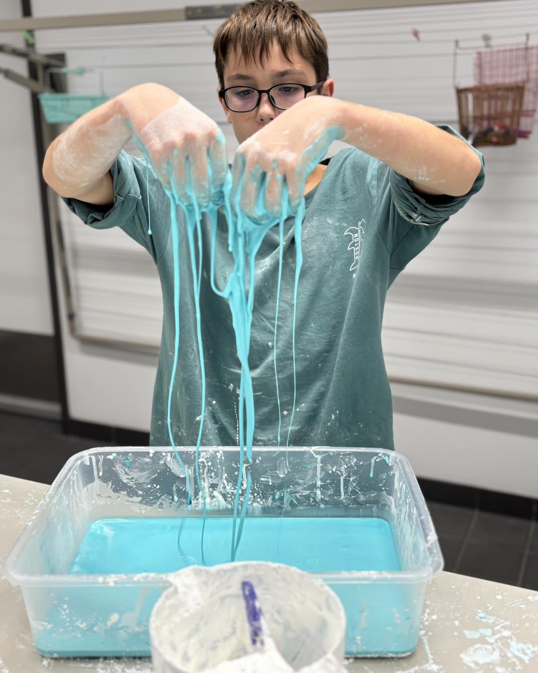Making oobleck is a fun and mindful after-school activity at City Beach Residential College