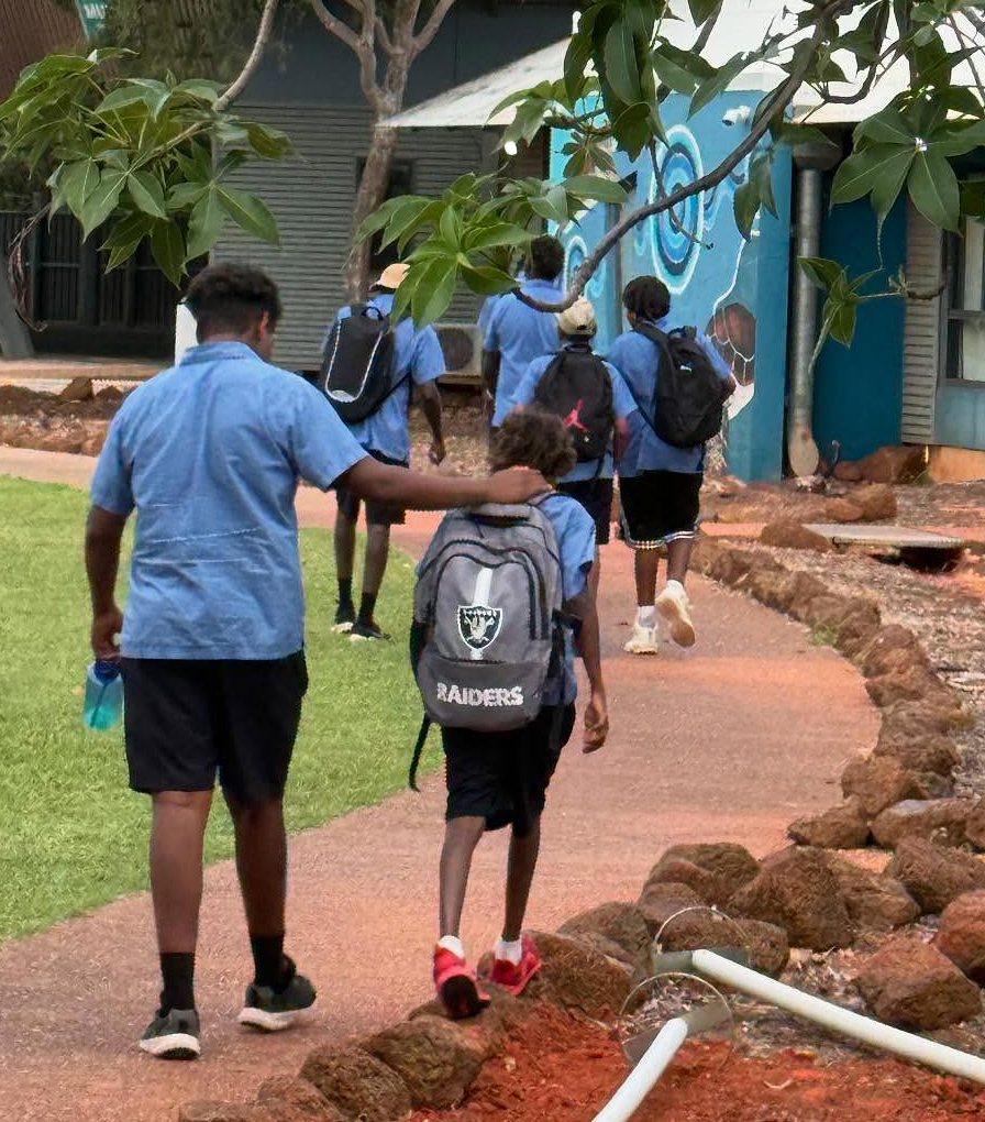 Broome Residential College boarders support each other