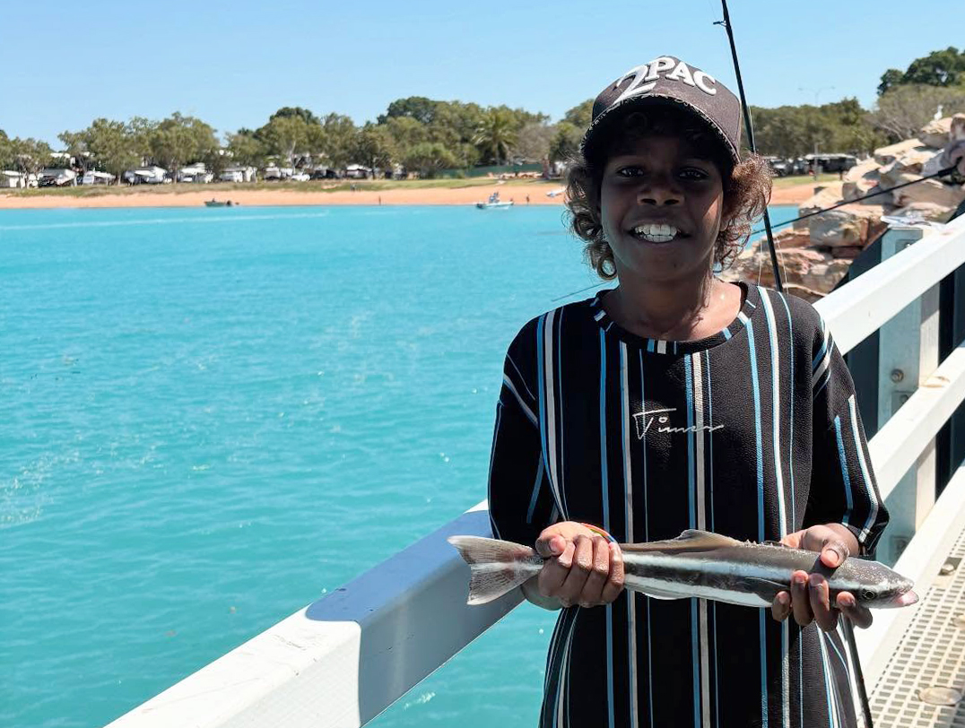 Fishing off the jetty is a popular afterschool and weekend activity for our boarders.