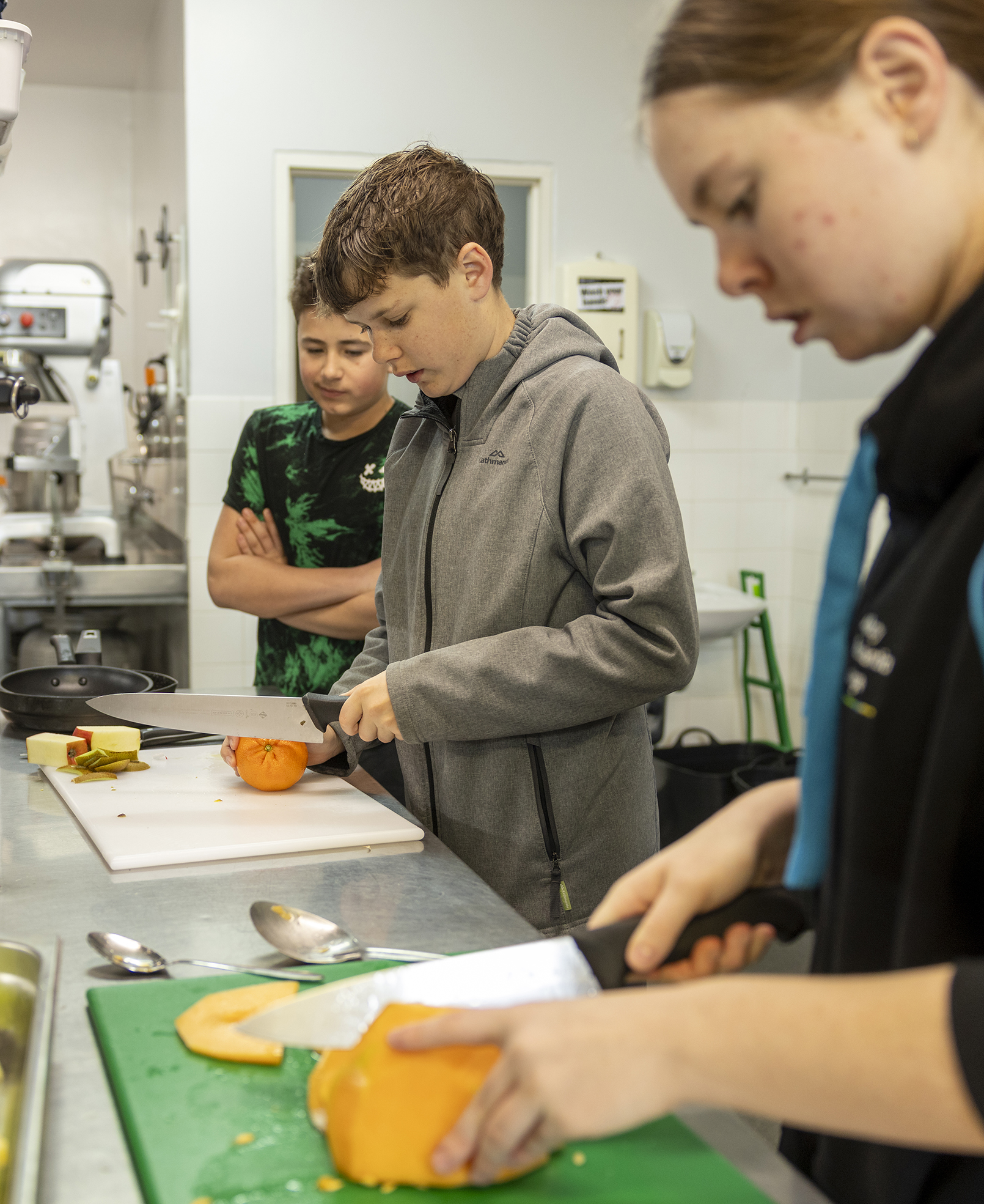Boarders can learn useful cooking skills in the kitchen at Albany Residential College