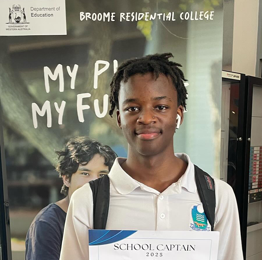 Broome Residential College is very proud of the 2026 school captain