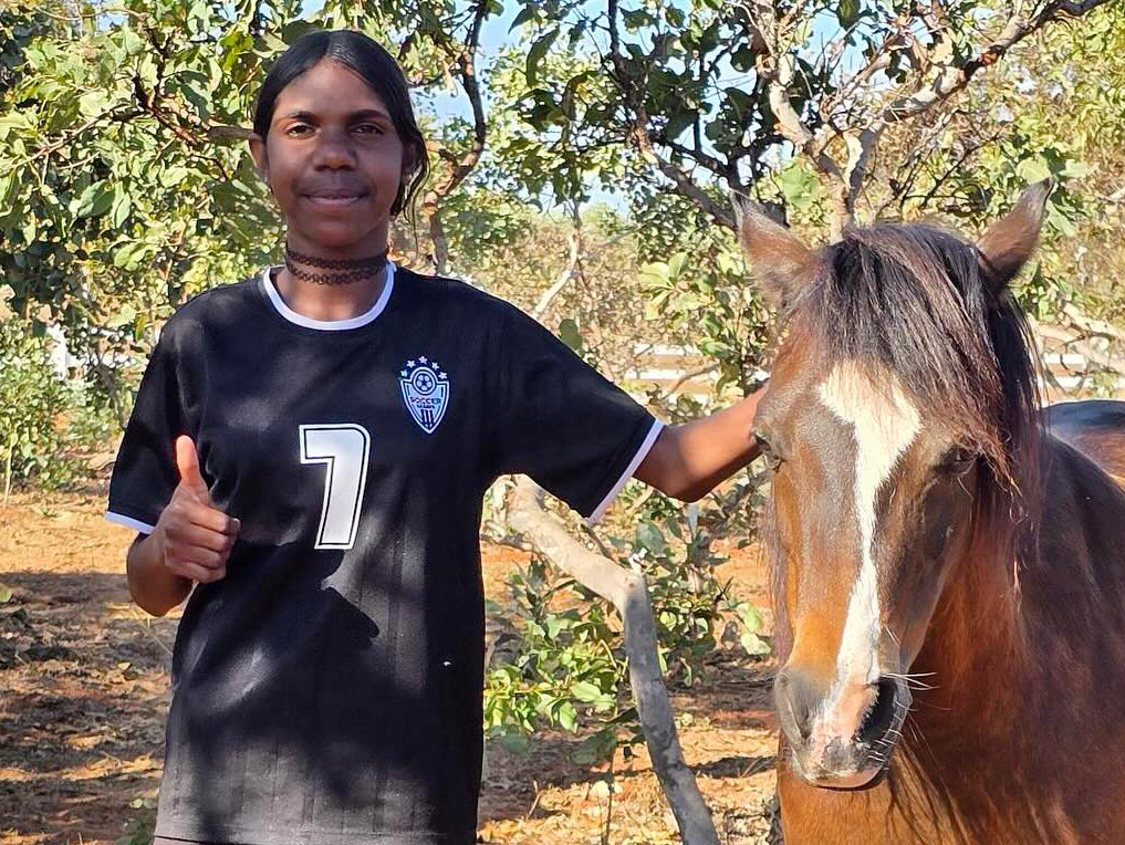 Broome Residential College boarders can participate in the Yawardani Jan-ga Horse Therapy Program