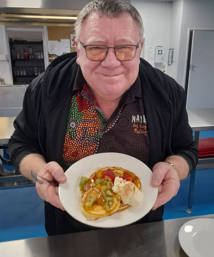 Pancakes for breakfast at Northam Residential College