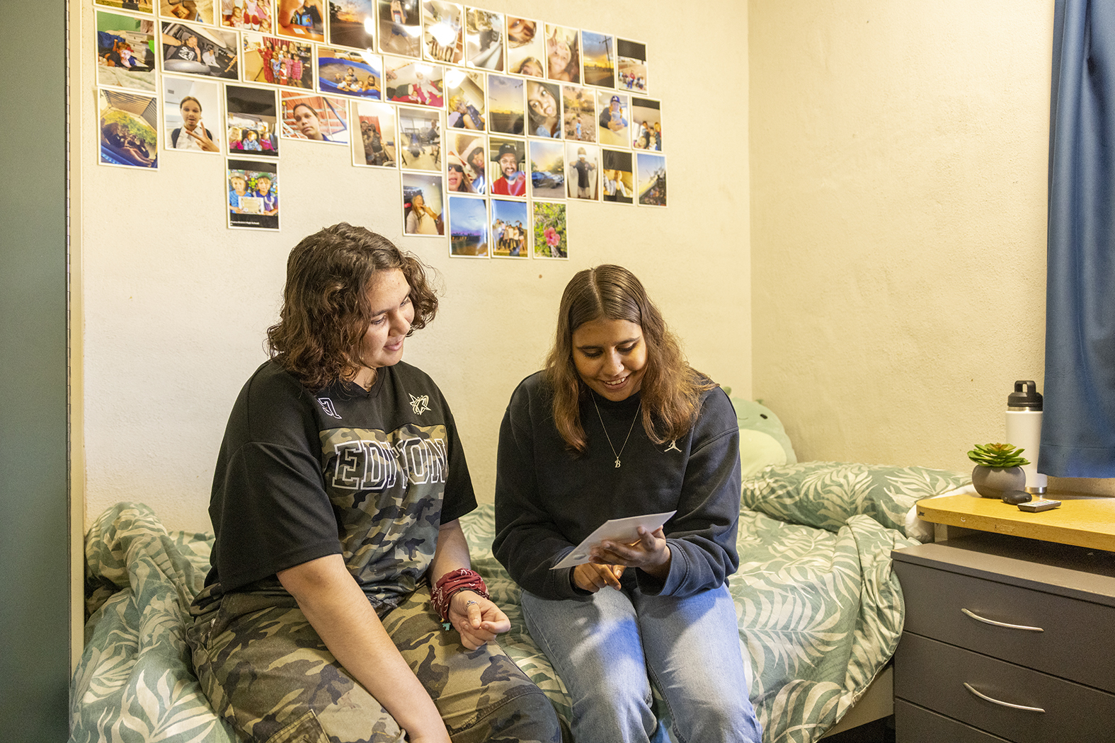 Boarders at Geraldton Residential College can decorate their bedrooms as they like, with comforts from home.