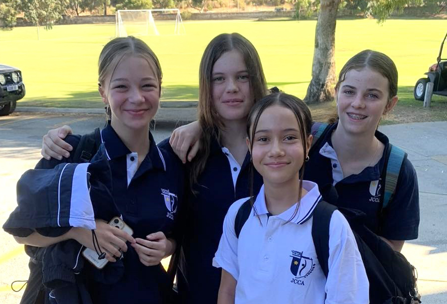 A group of John Curtin College of the Arts students who board at City Beach Residential College