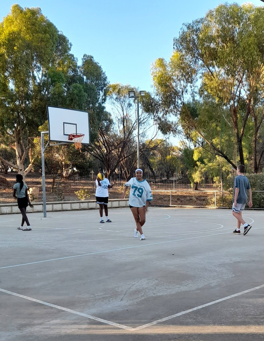 After-school basketball game at Northam Residential College.