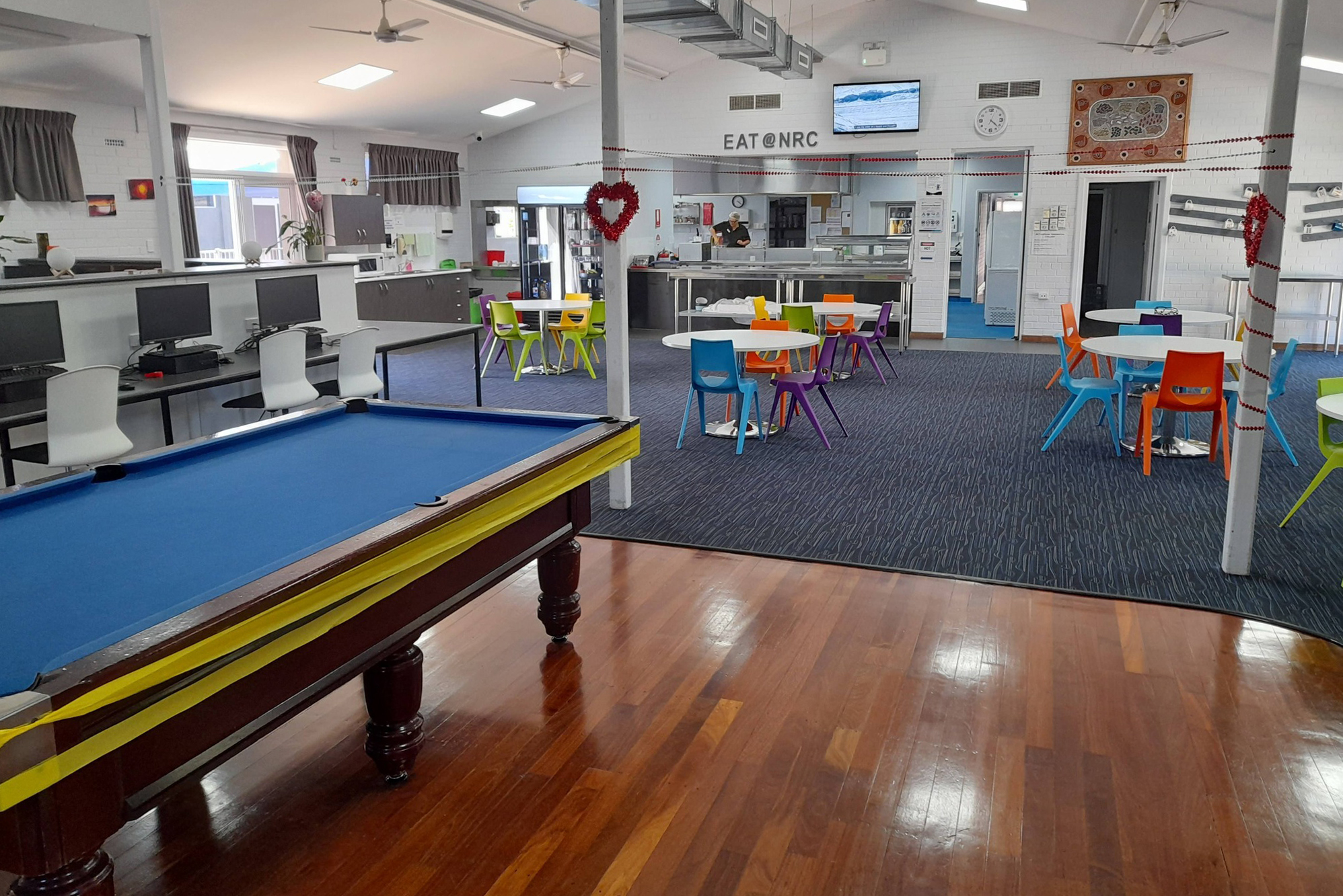 Northam Residential College rec room.