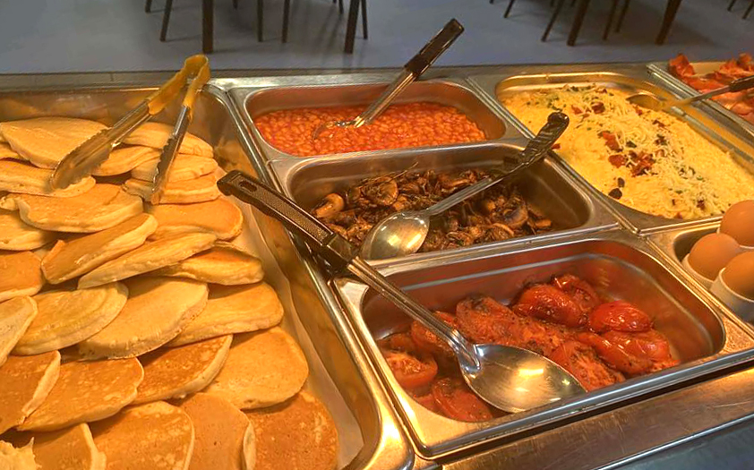 Hearty cooked breakfast on offer once a week at Geraldton Residential College