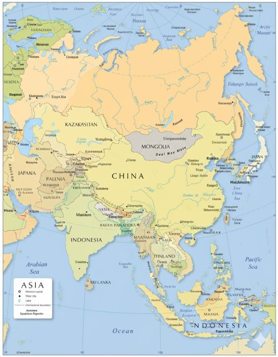 asia map image asia map image