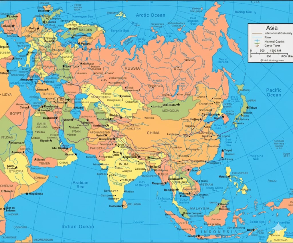 asia map image asia map image