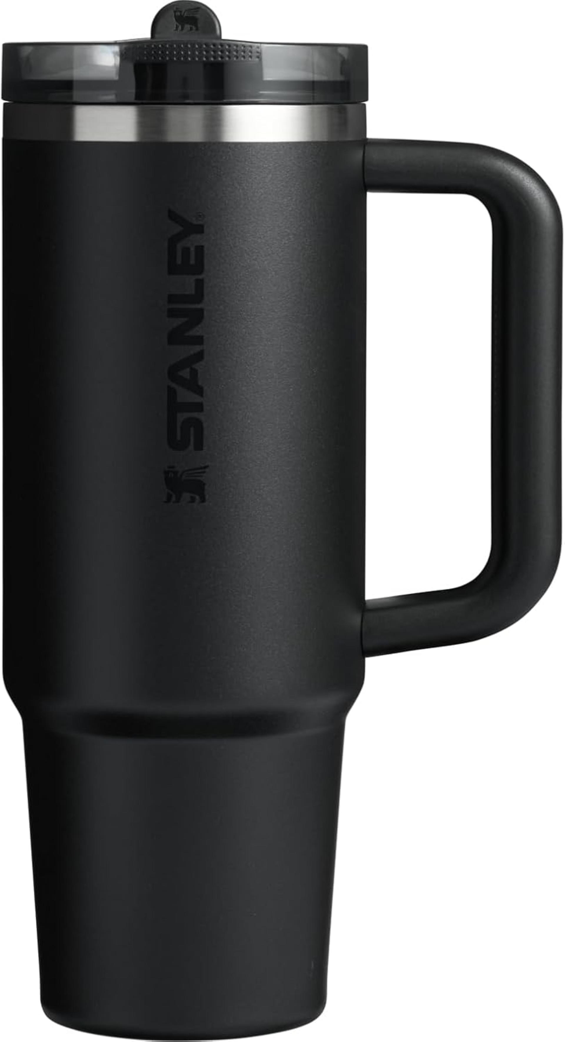 Insulated Stainless Steel Tumbler - 30oz with Flip Straw & Leakproof Lid for Travel