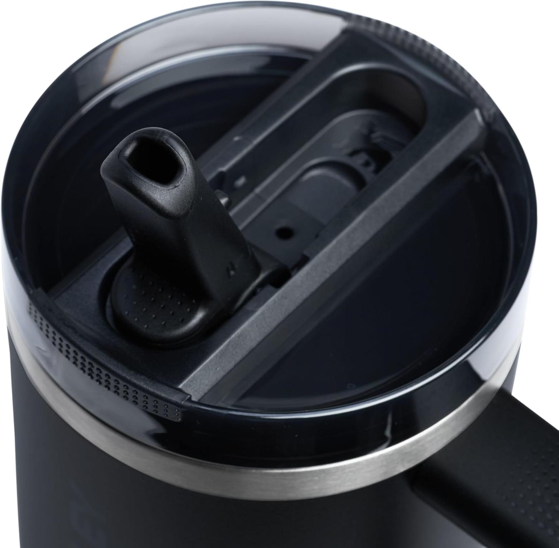Insulated Stainless Steel Tumbler - 30oz with Flip Straw & Leakproof Lid for Travel - 2