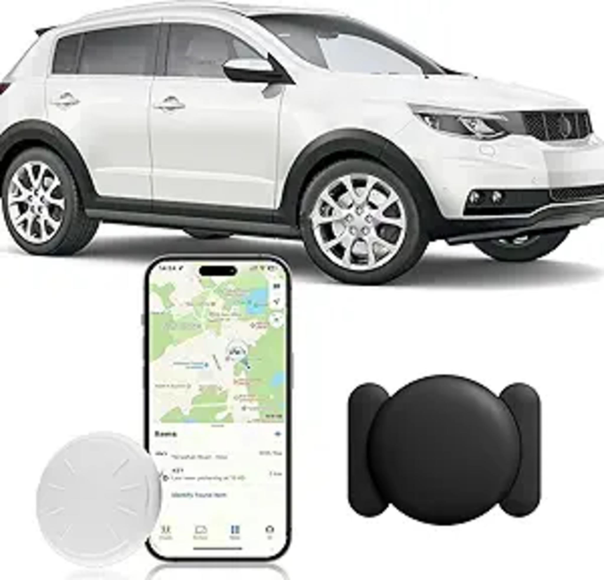 GPS Tracker for Vehicles - Real Time Car Locator with Apple Find My, No Subscription | Magnetic Case (Black)