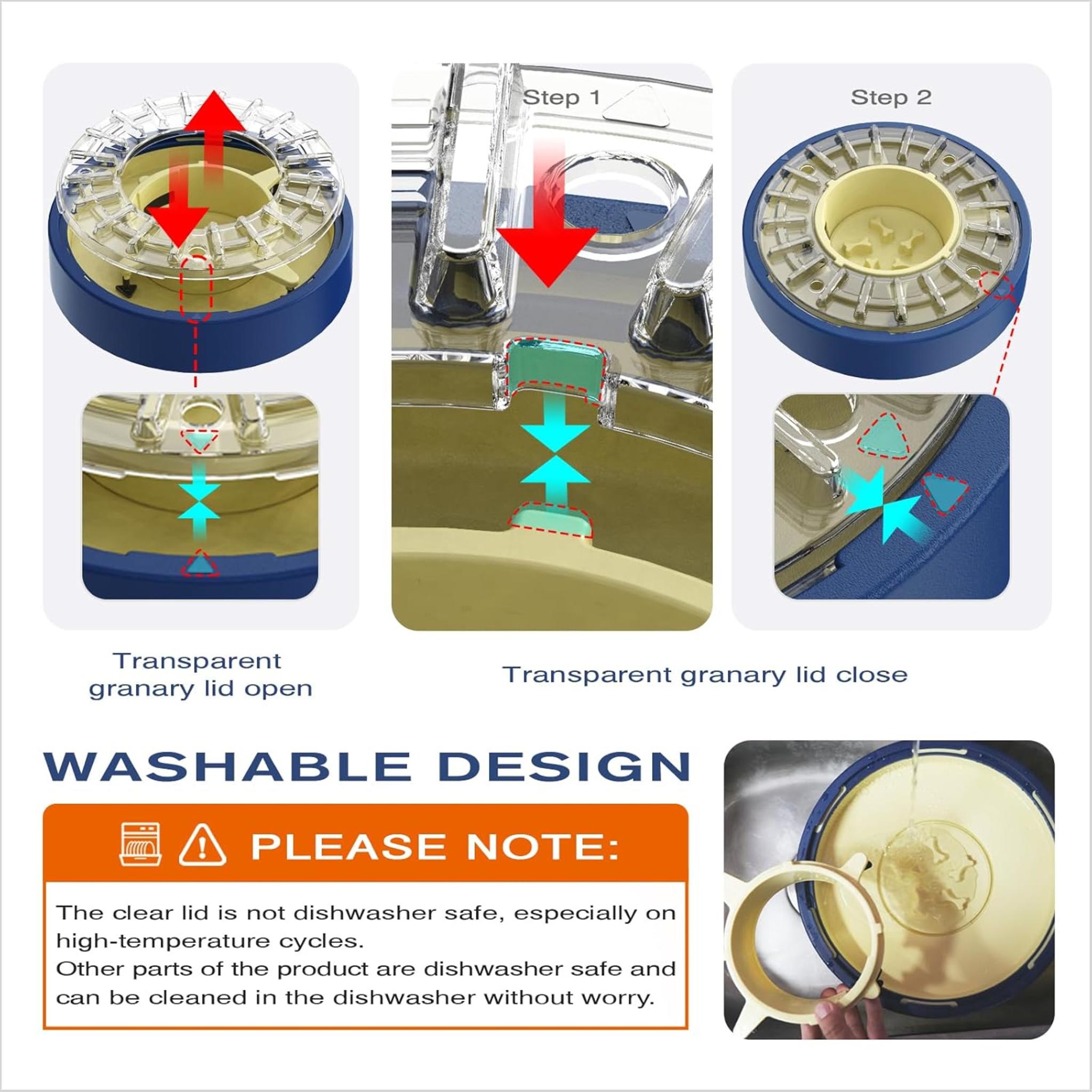 5-60 Minute Adjustable Feeding Time - No Power Needed | Works with All Dog Breeds