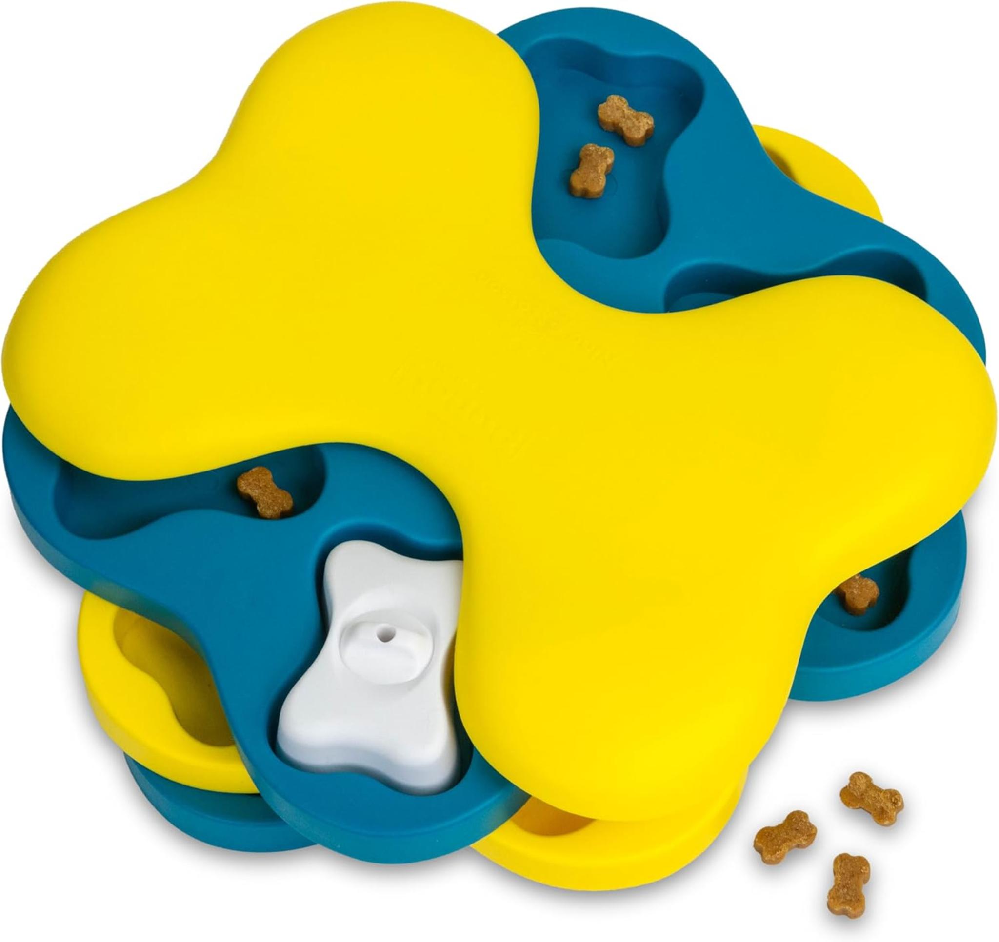 Dog Tornado Treat Puzzle Toy - Level 2 Interactive Game for Mental Stimulation | 12 Treat Compartments