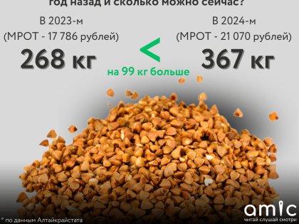 Перекрыло ли повышение МРОТ подорожание продуктов на Алтае? Инфографика