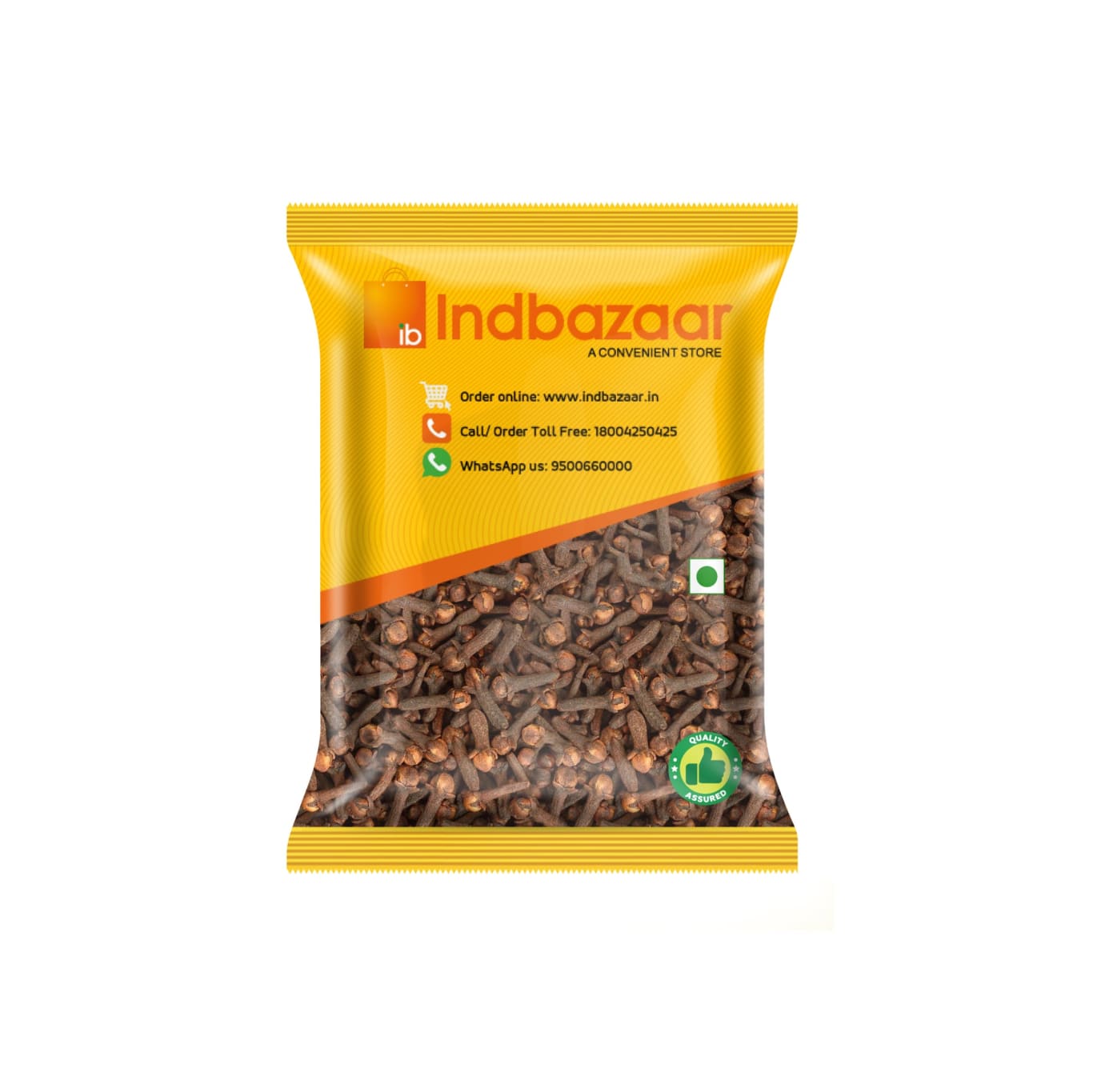 Indbazaar cloves retail pouch packaging