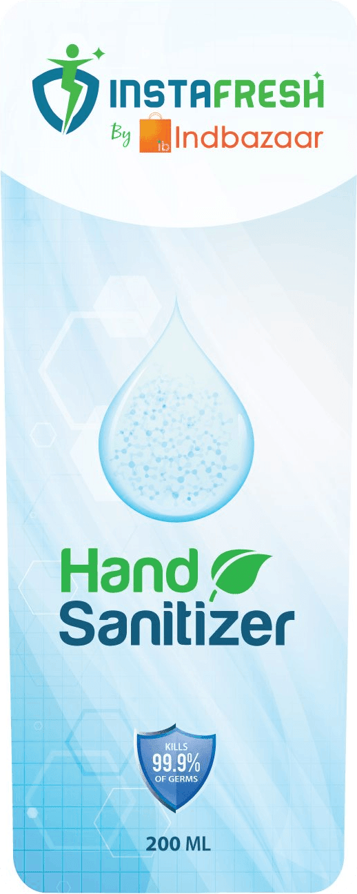 InstaFresh hand sanitizer front label artwork