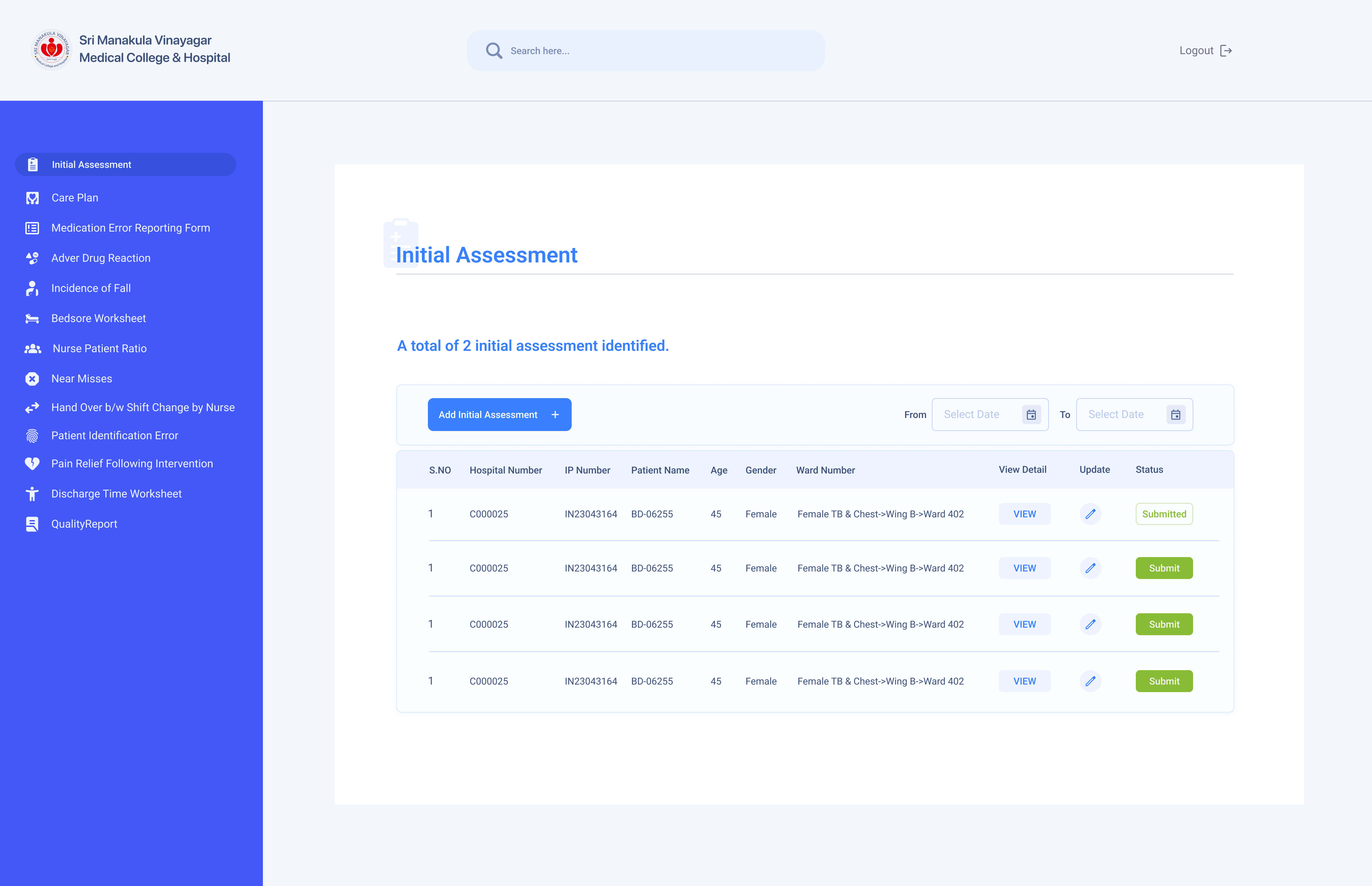 UI/UX Design project example 1