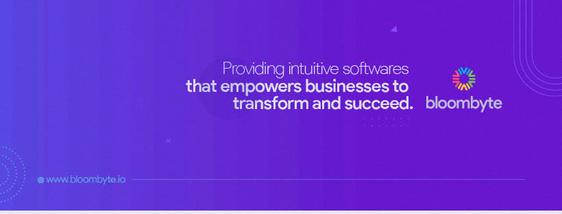 Bloombyte purple web banner