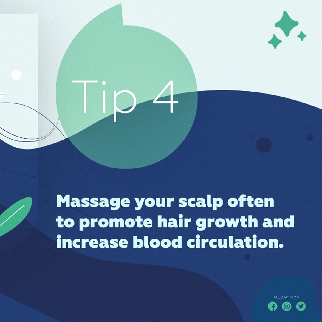 Hair-care tip social post